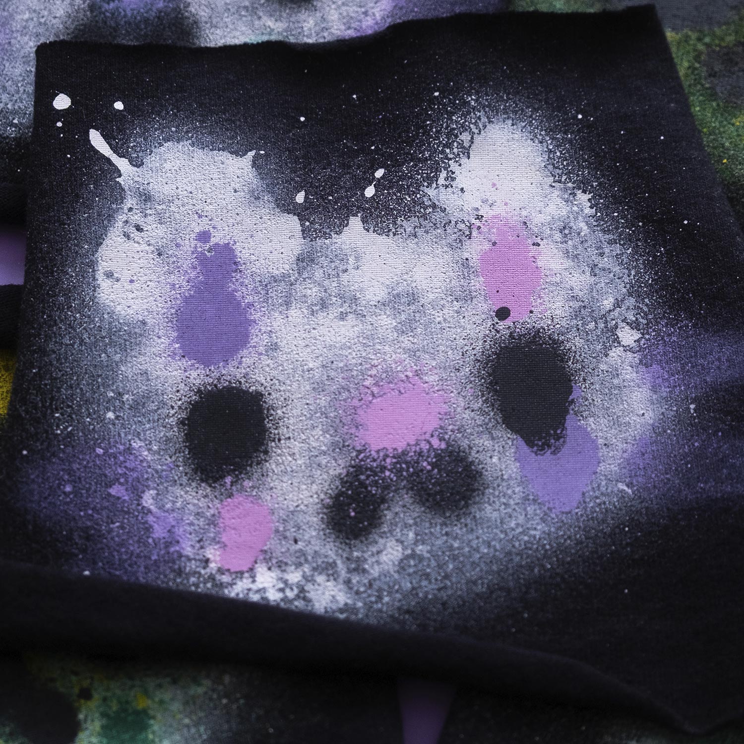 Spray Painted Cat Patches