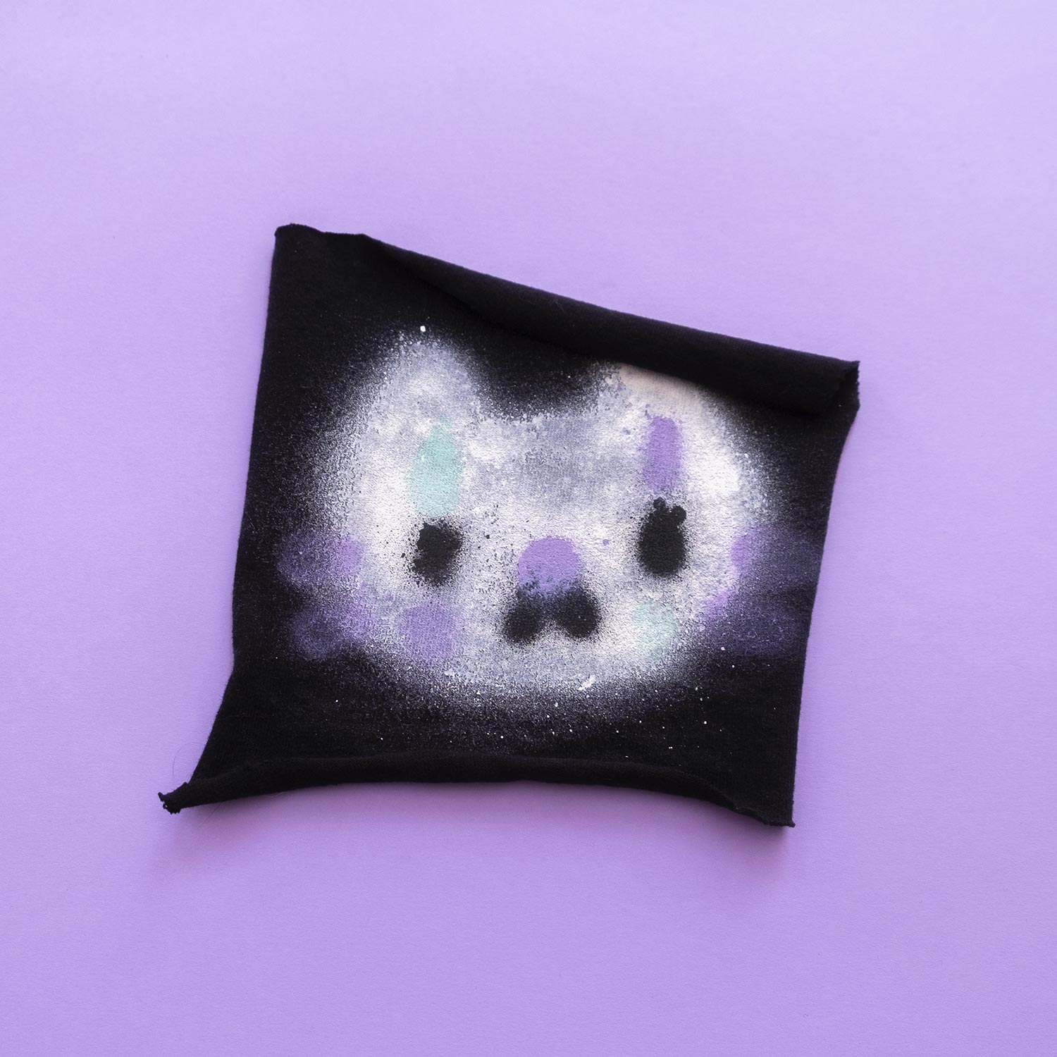 Spray Painted Cat Patches