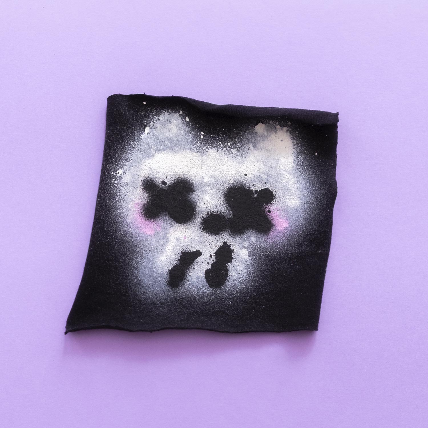 Spray Painted Cat Patches