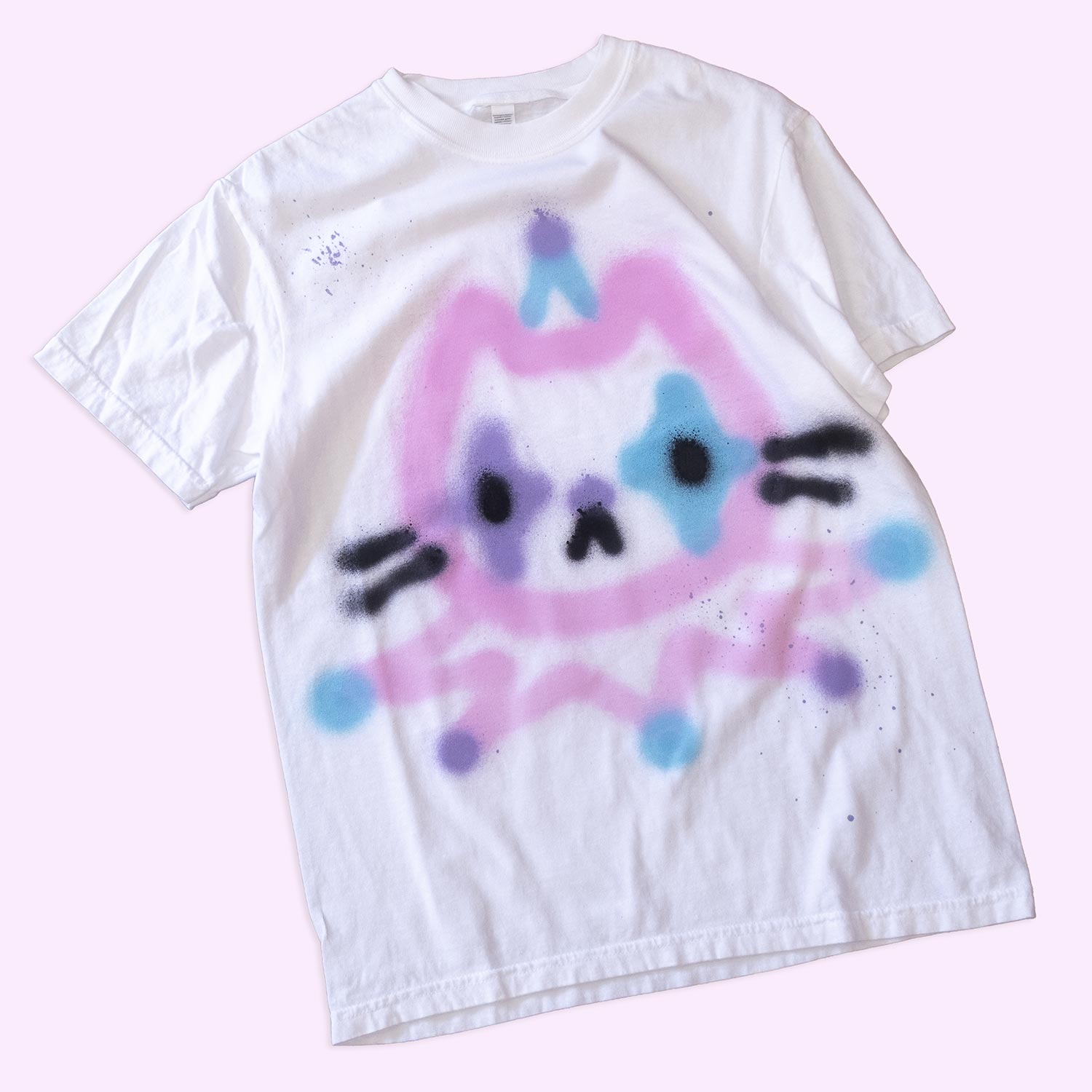 Unique "Cat Clown" T-Shirt, small size