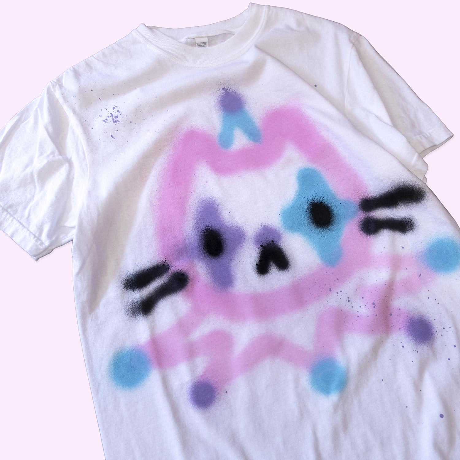 Unique "Cat Clown" T-Shirt, small size