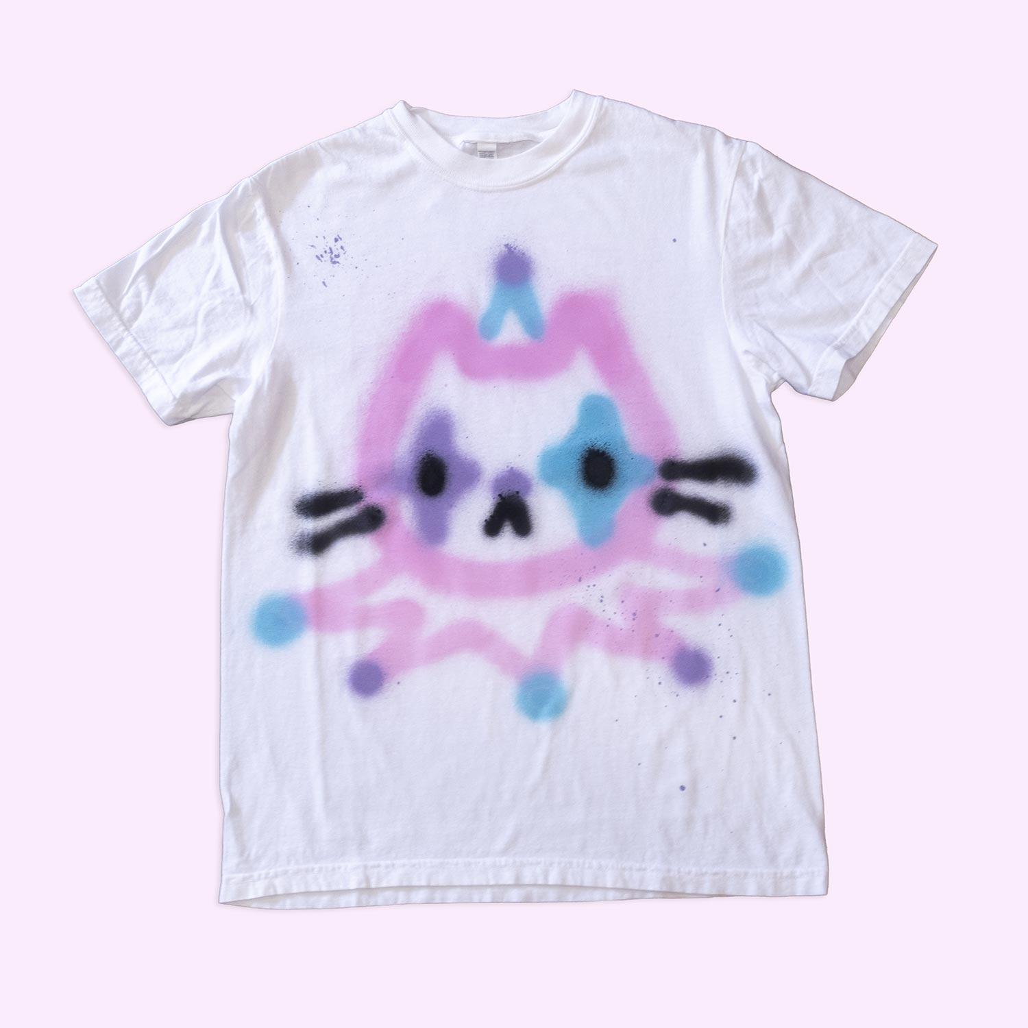 Unique "Cat Clown" T-Shirt, small size