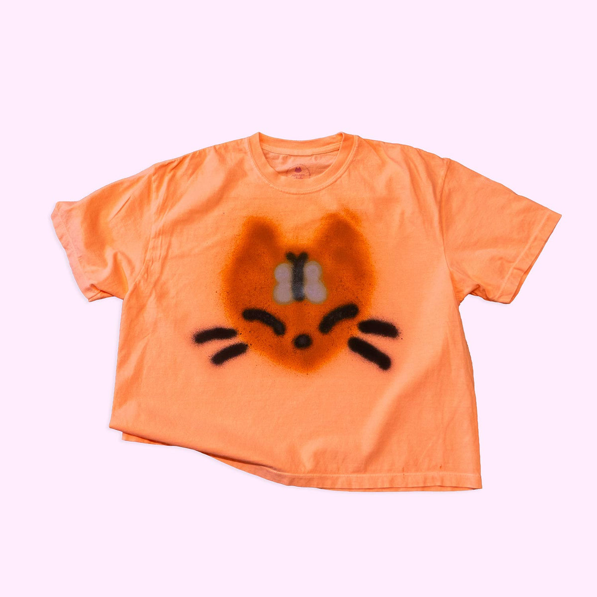 T-shirt boxy "Chaton papillon", taille unique large