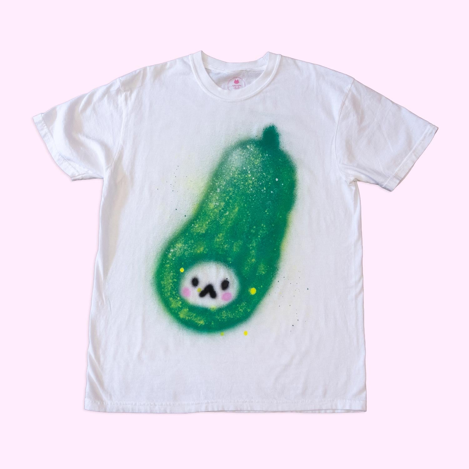T-shirt "chat cornichon", taille unique large