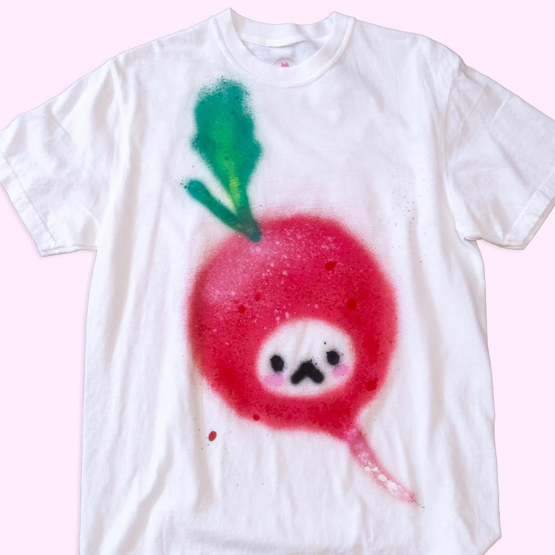 Unique "Radish Cat" T-Shirt, medium size