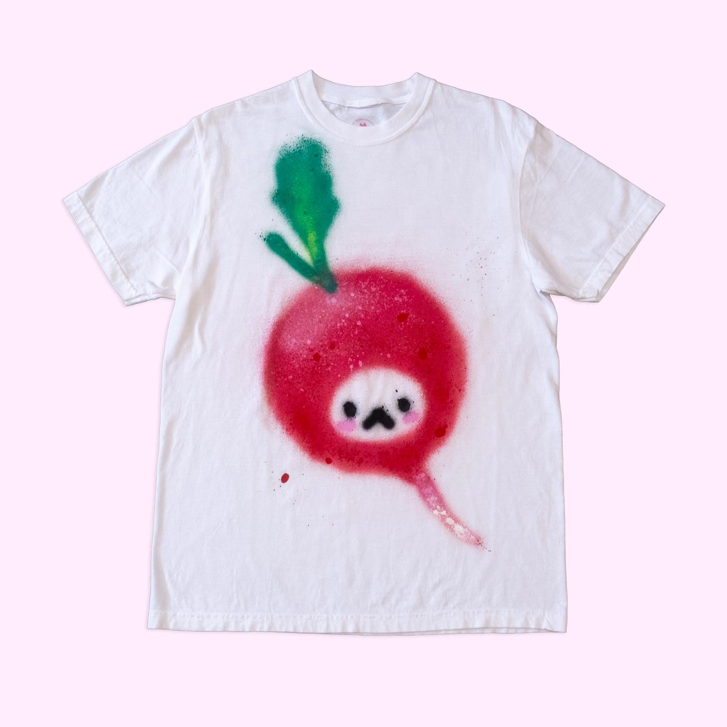 Unique "Radish Cat" T-Shirt, medium size