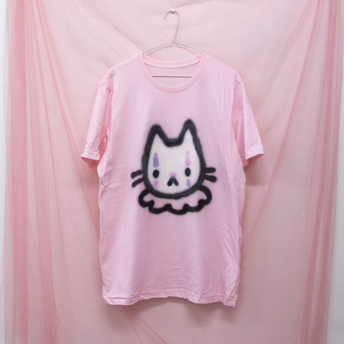 T-shirt unique "Chat clown" unique (L)