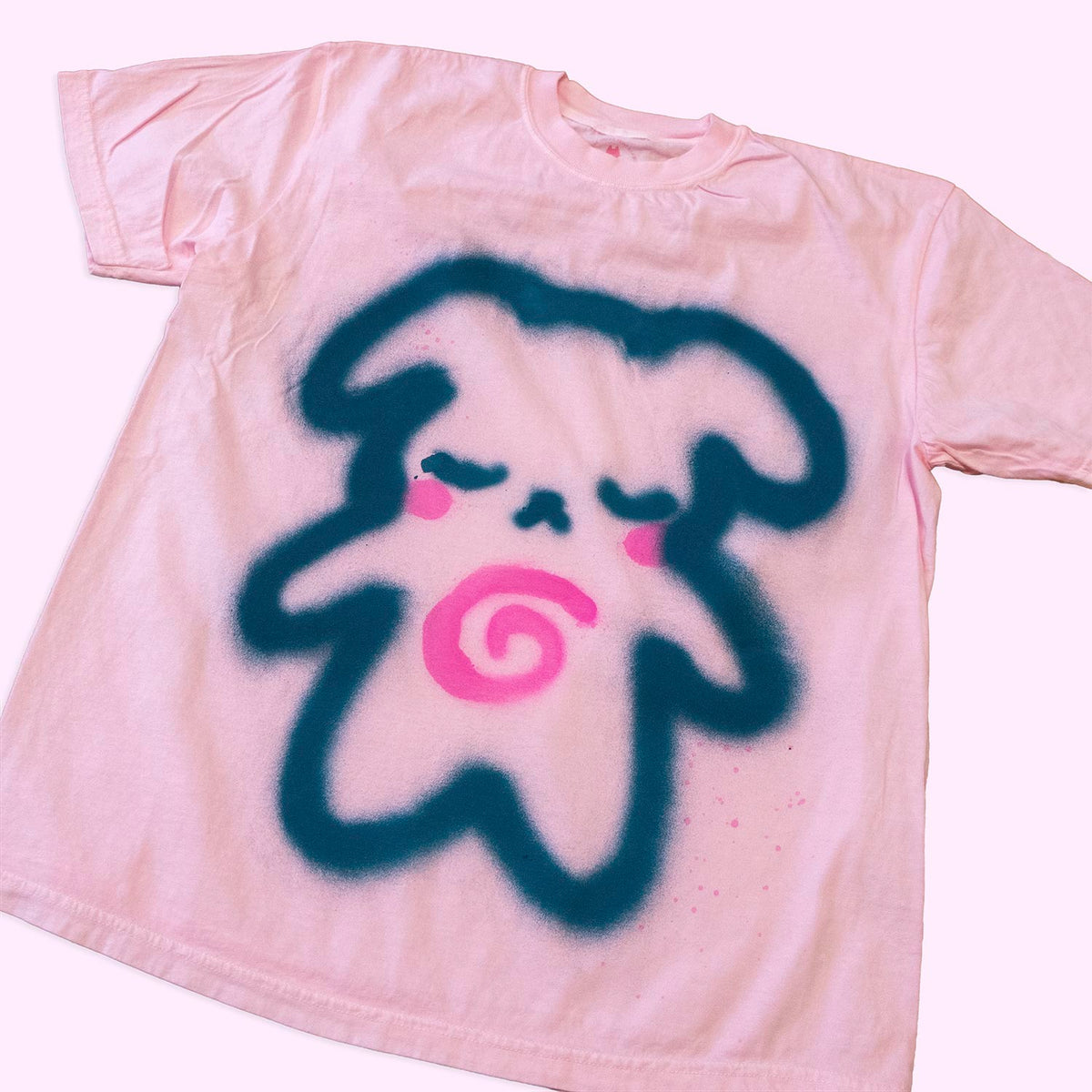Unique "Spiral Puppy" T-Shirt, large size