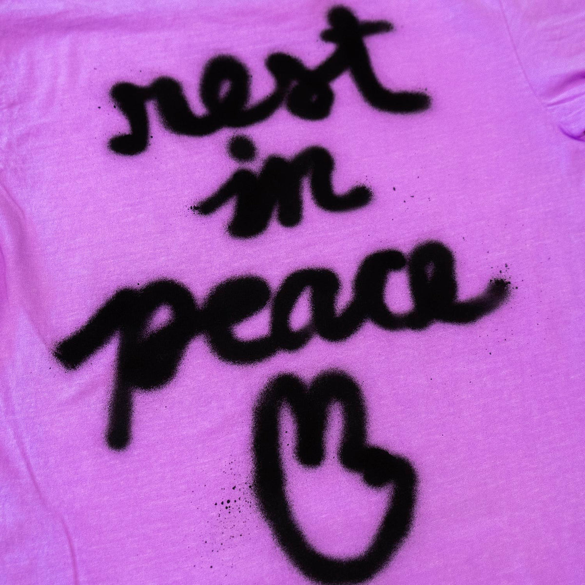 T-shirt "R.I.Peace", taille unique large