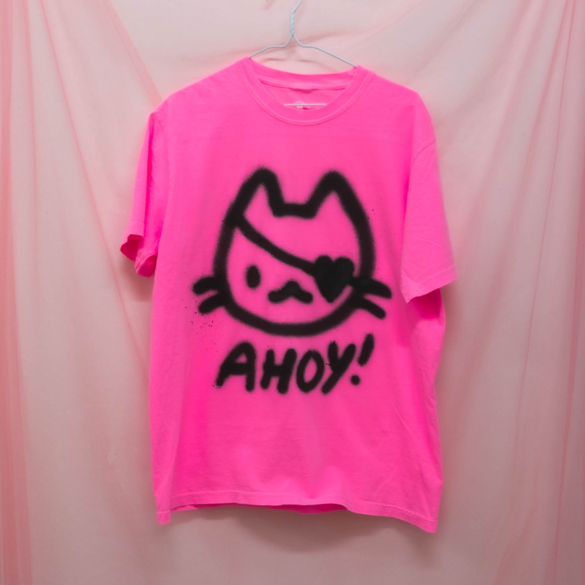 Unique "Pirate Cat" T-shirt (M)