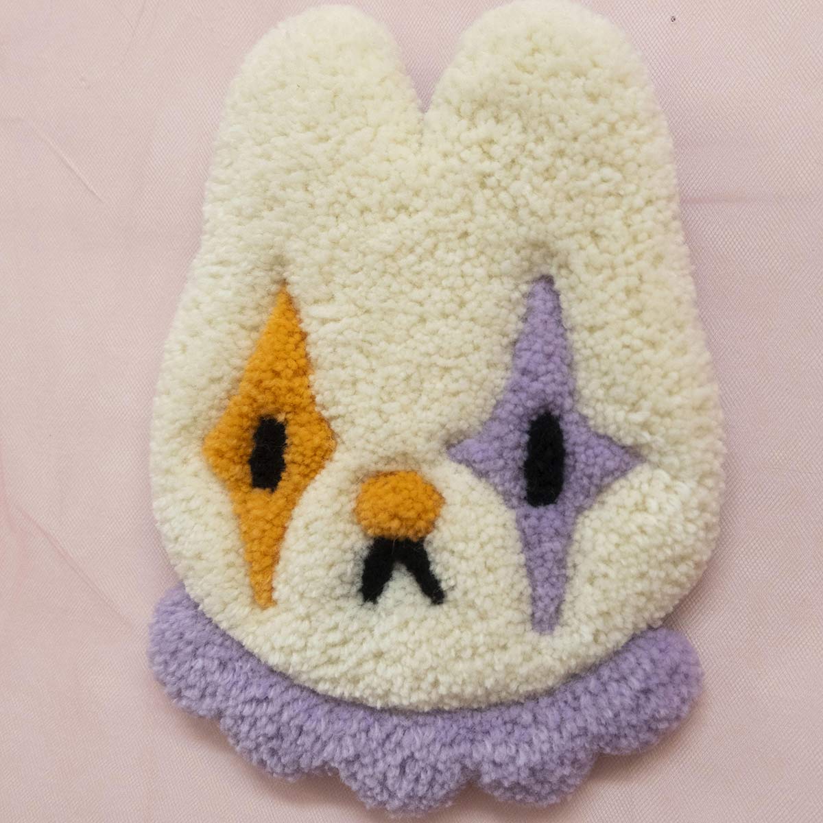 Clown Bunny Wall Rug 7"