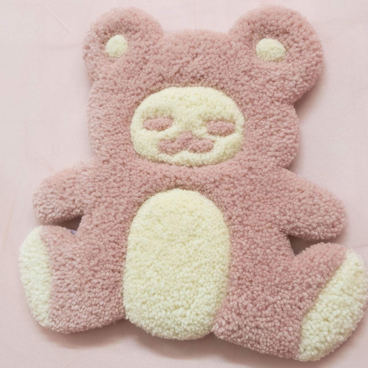 Pink Teddy Bear Wall Rug 9"