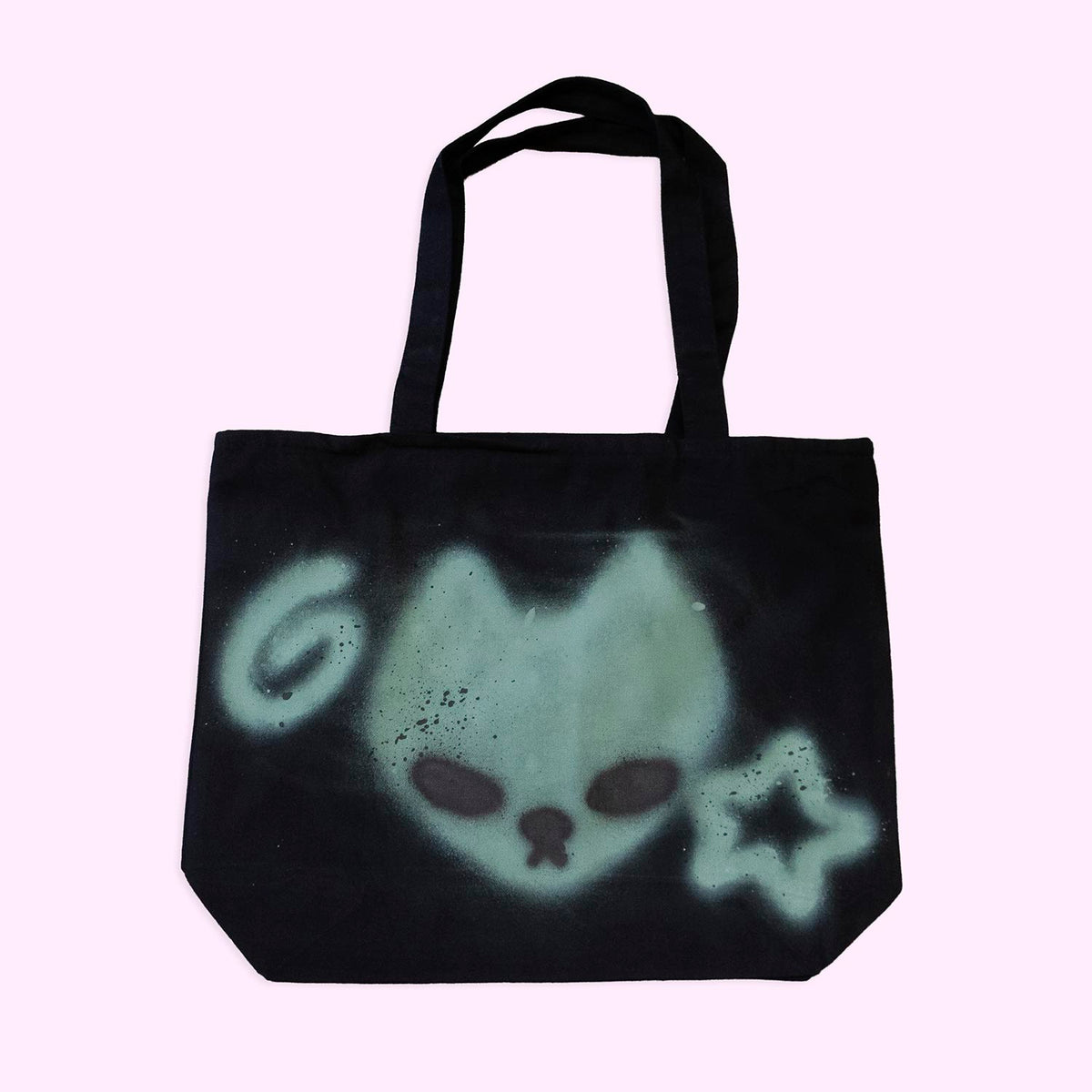 Tote bag "chat alien" unique