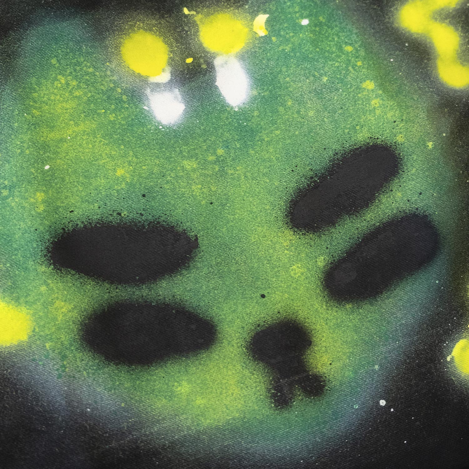 Spray painted "Alien Cat" Unique Tote Bag