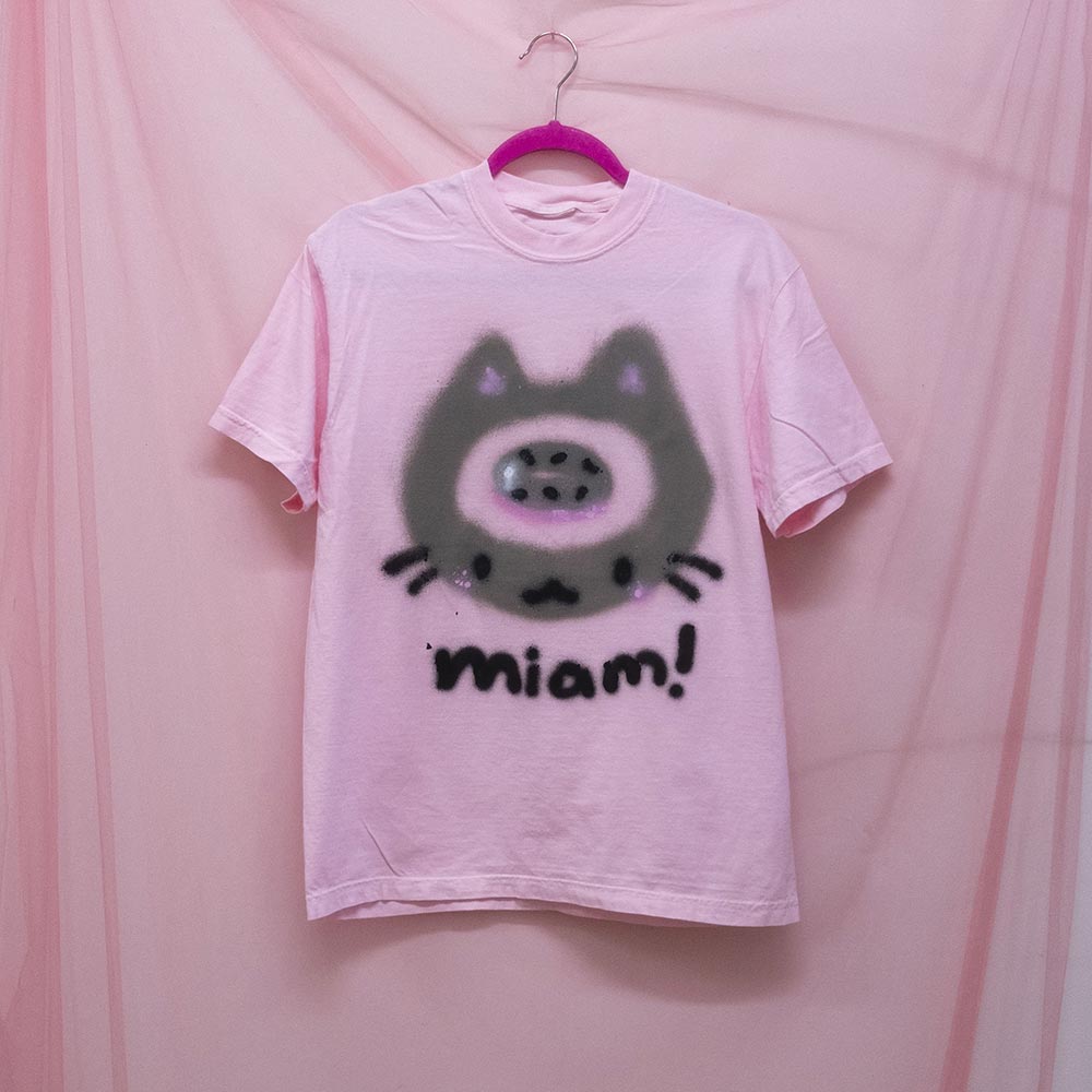 Yummy Donut Spray painted T-shirt (XL)