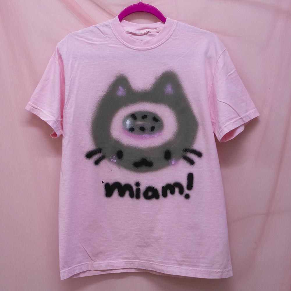 Yummy Donut Spray painted T-shirt (XL)