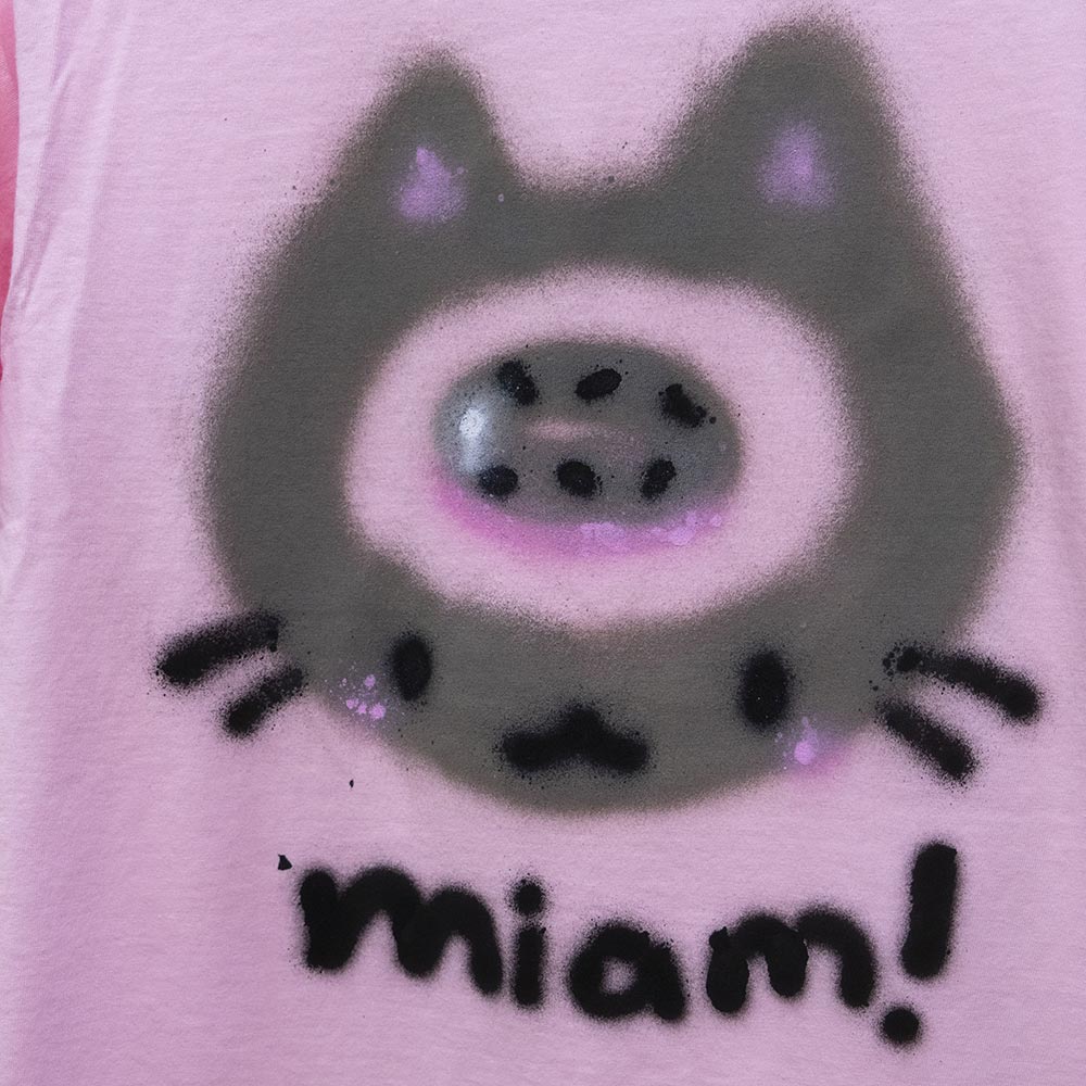 Yummy Donut Spray painted T-shirt (XL)