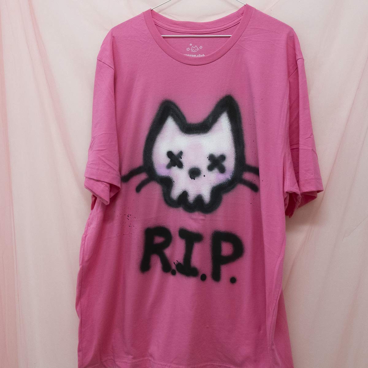 Spray painted RIP T-shirt (2XL)