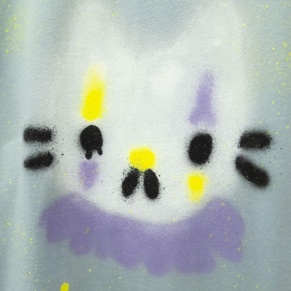 Spray painted Cat Clown T-shirt (M)