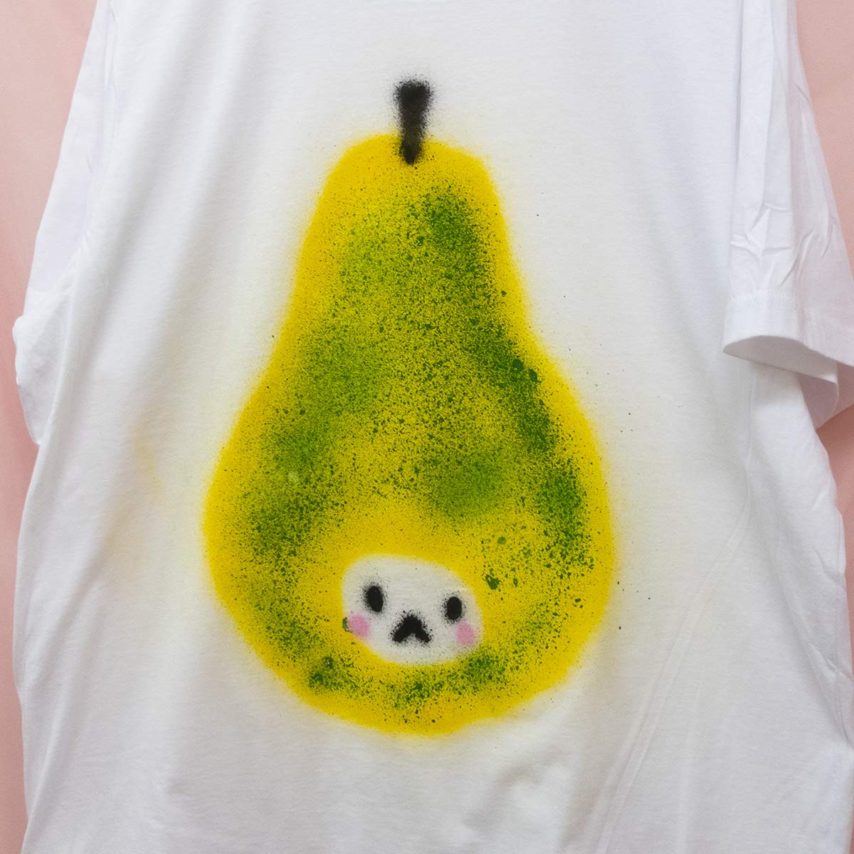 Spray painted Mystery Fruit Tees