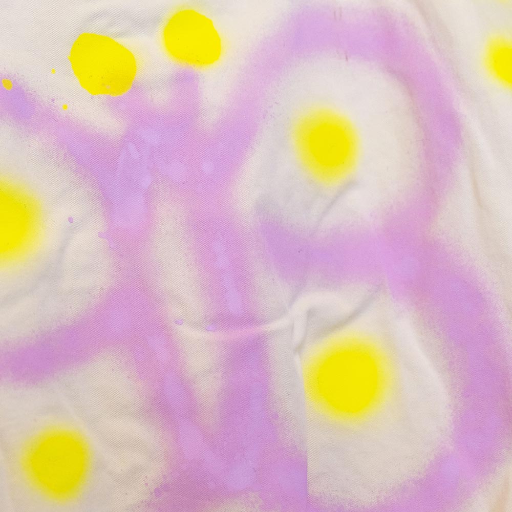 Camisole upcyclée "Papillon" beige