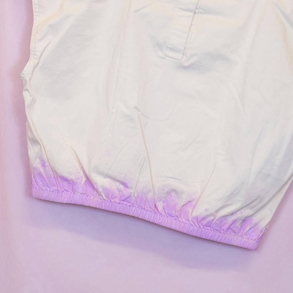 Camisole upcyclée "Papillon" beige