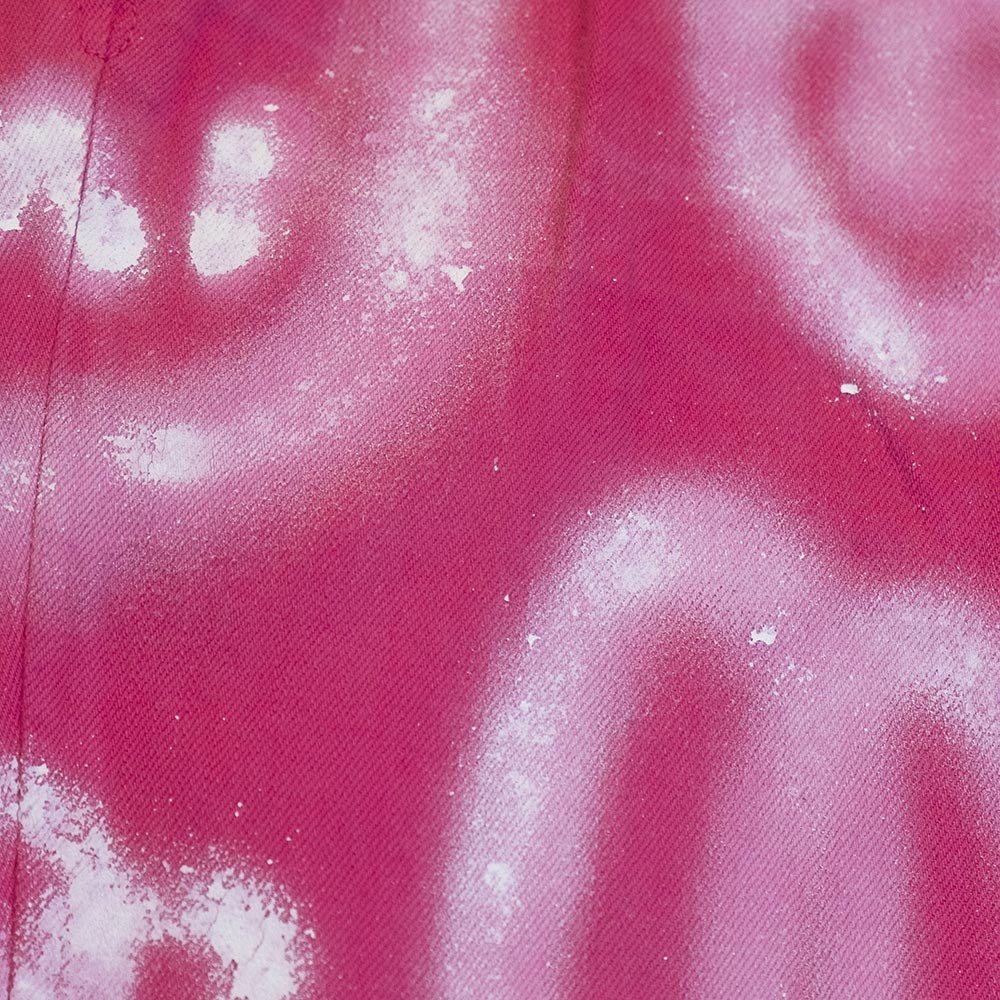 Upcycled "infinite bunnies" pink jeans