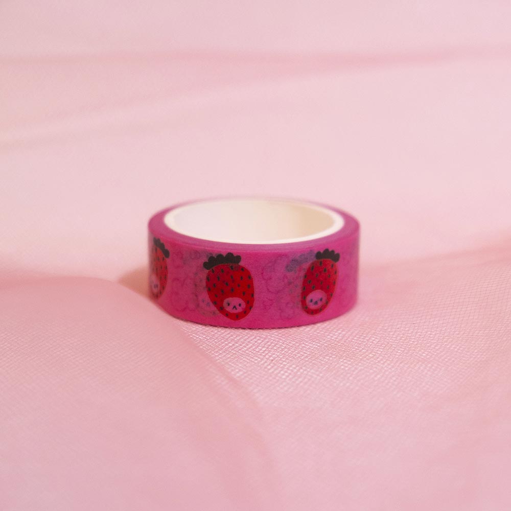 Strawberry Cat Washi Tape