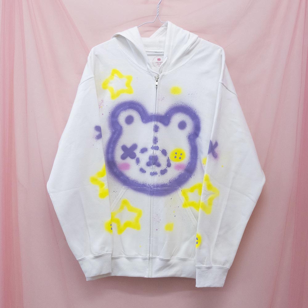Unique “Teddy Bear” zip-up jacket (M)
