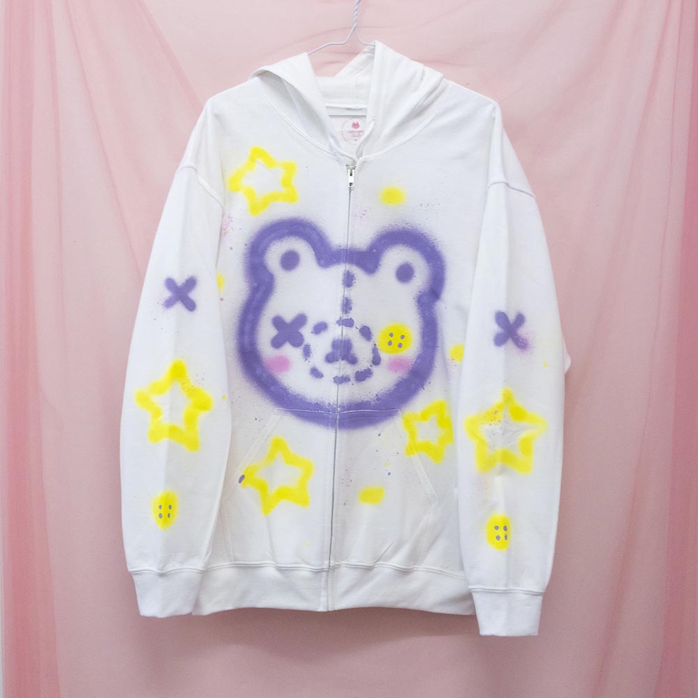Unique “Teddy Bear” zip-up jacket (M)