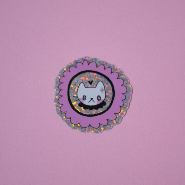 Autocollant fancy cat 1,5"