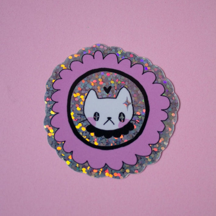 Fancy Cat Sticker 1.5"