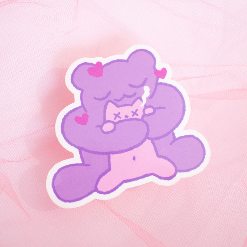 Deadly Hug Sticker 3"