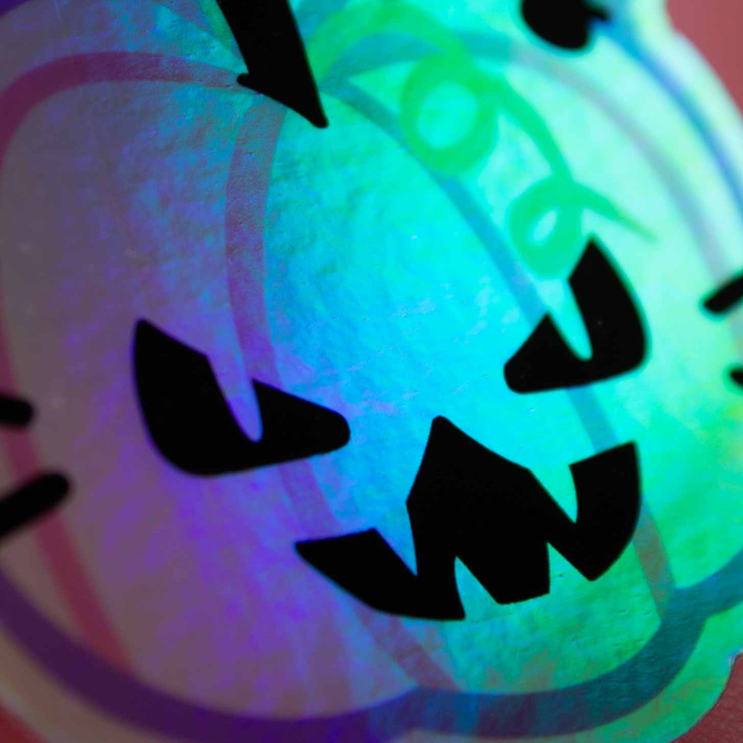 Pumpkat Holographic Sticker 3" 