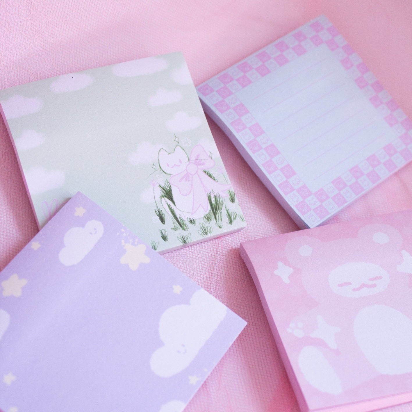 Spring kitty Sticky Notes