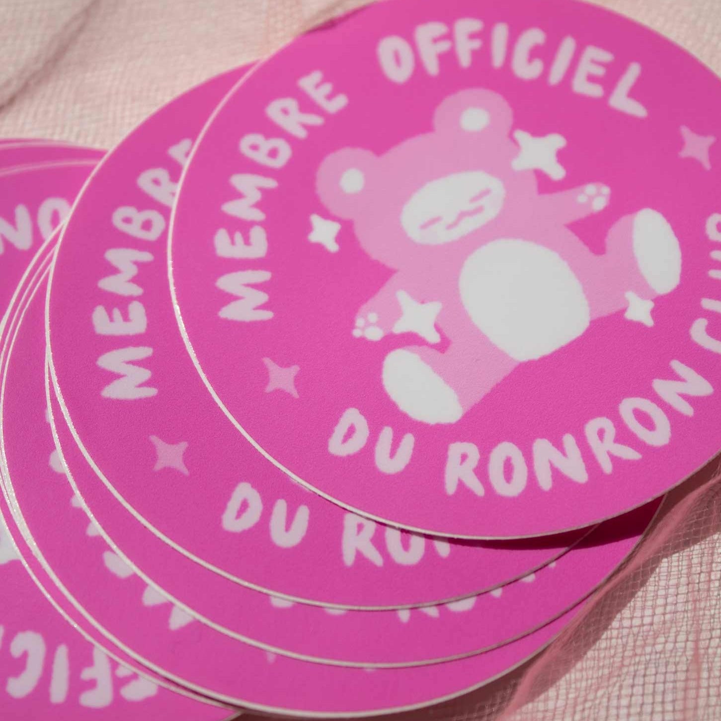 Official Ronron club member sticker 3"